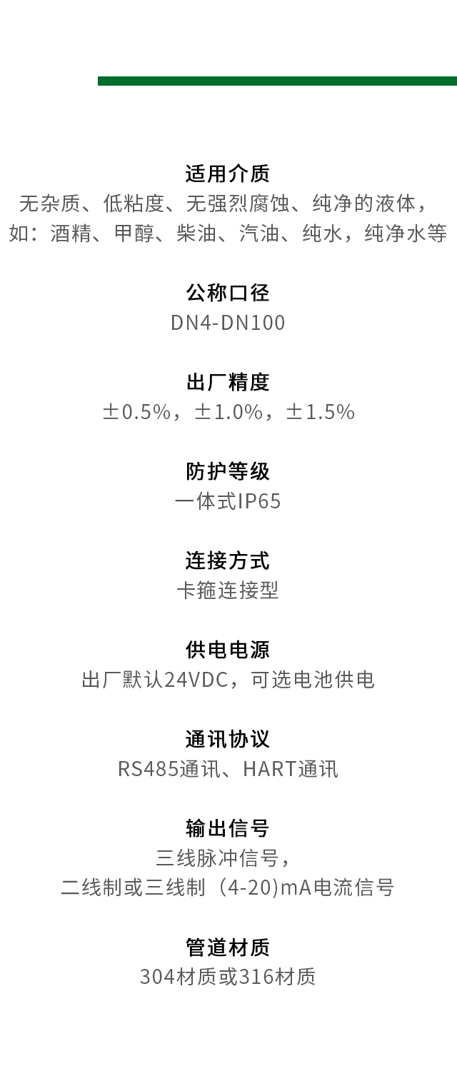 卡箍式智能液體渦輪流量計(jì)